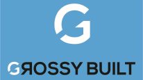 Grossy Built Blue BG Logo Vector